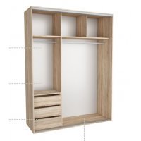 DRESSING NADIR 180 3A FRONT DAB SONOMA / MARON INCHIS